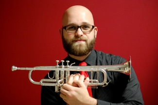 photo of man with trumpet