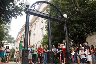 UGA Arch with people