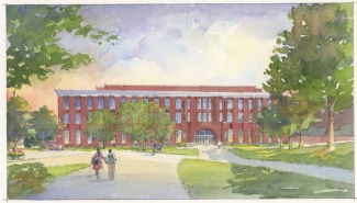 rendering of a new building