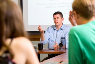 professor in class with students