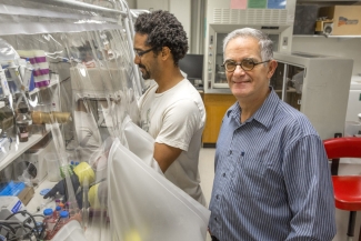 photo of two men in lab