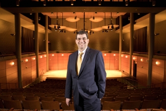 photo of man in performance hall