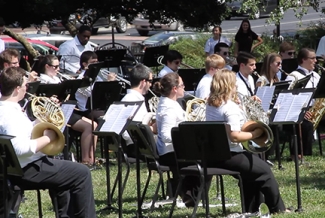 musicians outdoors