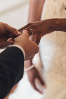 photo of hands with ring