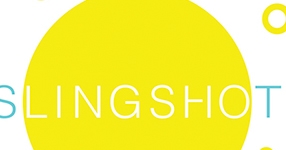 yellow logo with words