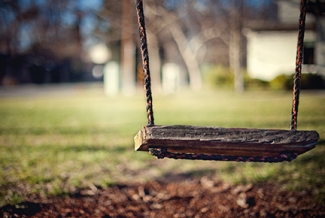 photo of empty swing