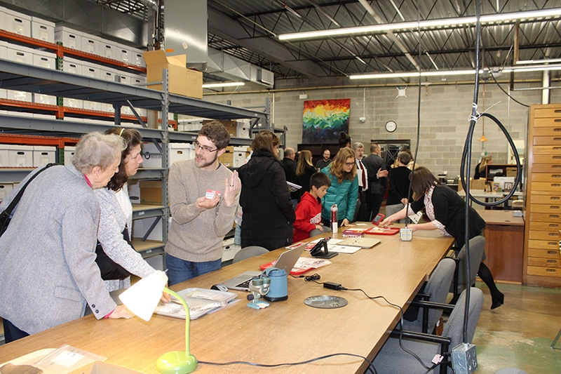 participants of the open house toured the new laboratory of Archeology