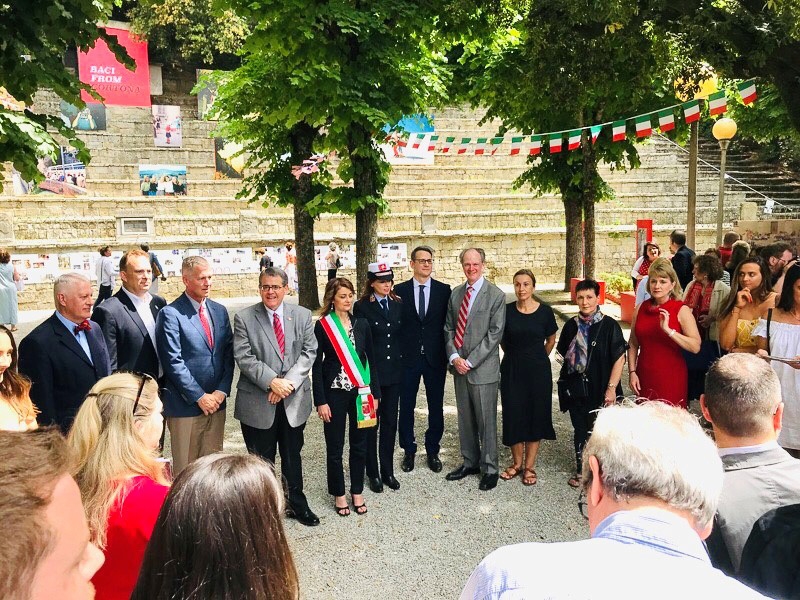 UGA dignitaries in Cortona for the weekend celebrations.