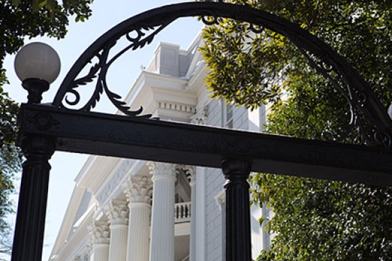 arch with building