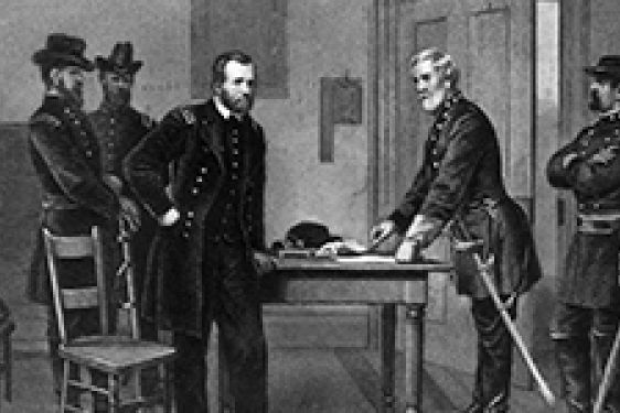 Appomattox illustration, black and white