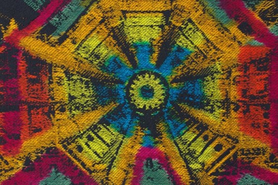 color tapestry based on CERN