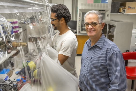 photo of two men in lab