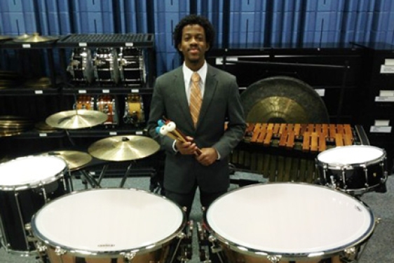 photo of man with percussion instruments