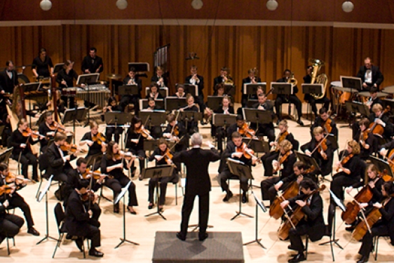 orchestra in concert