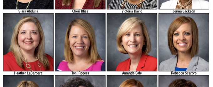 headshots of twelve women, with names beneath each