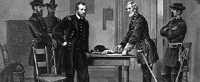 Appomattox illustration, black and white