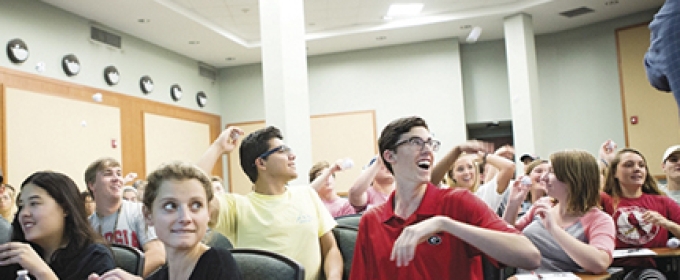 students in a classroom