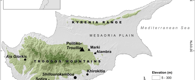 graphic map of island on white, with inset regional image