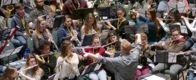 musicians in rehearsal hall