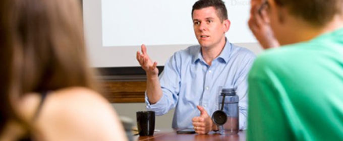 professor in class with students