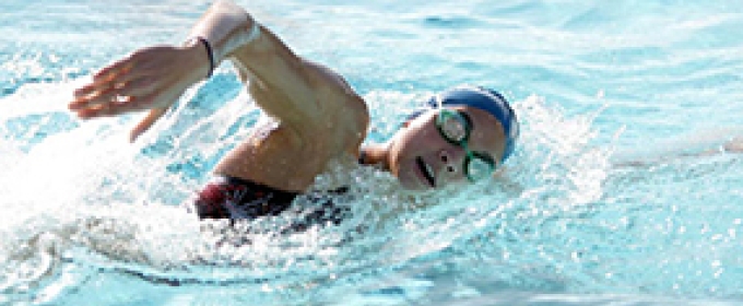 swimmer in water