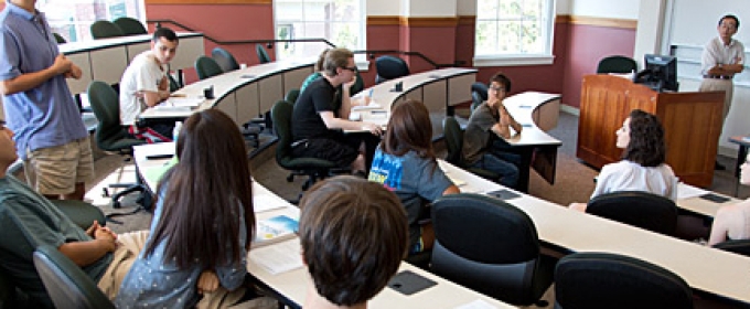 classroom with students