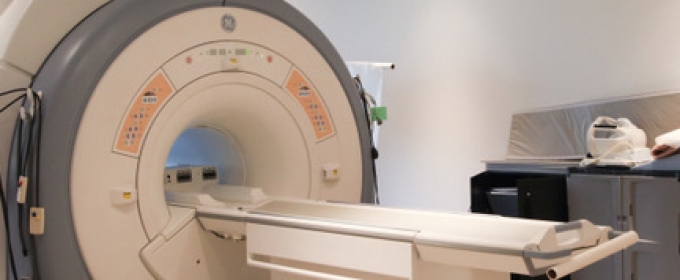 MRI machine in a lab