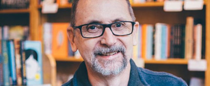 photo of man in bookstore