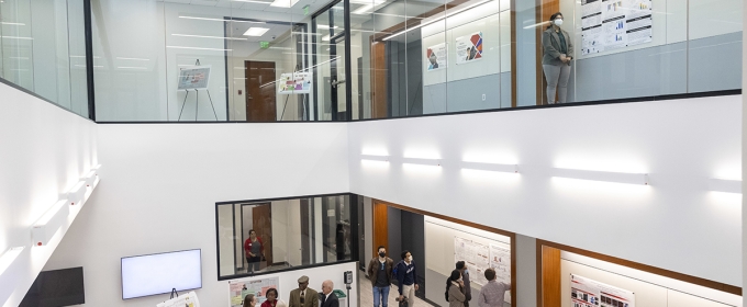 photo of building interior with people