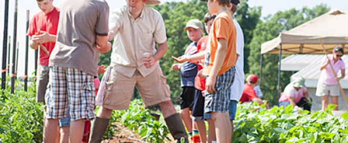 people, children, in a garden