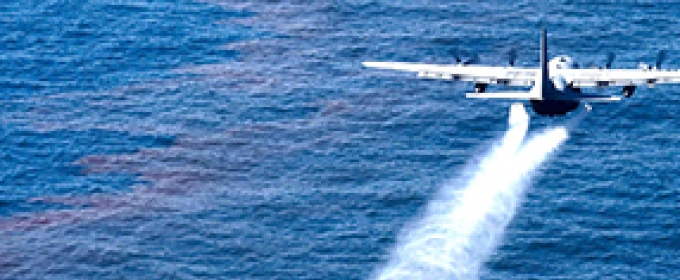 plane over Gulf of Mexico