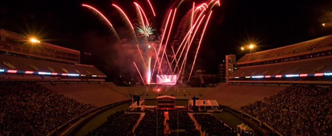 stadium at night